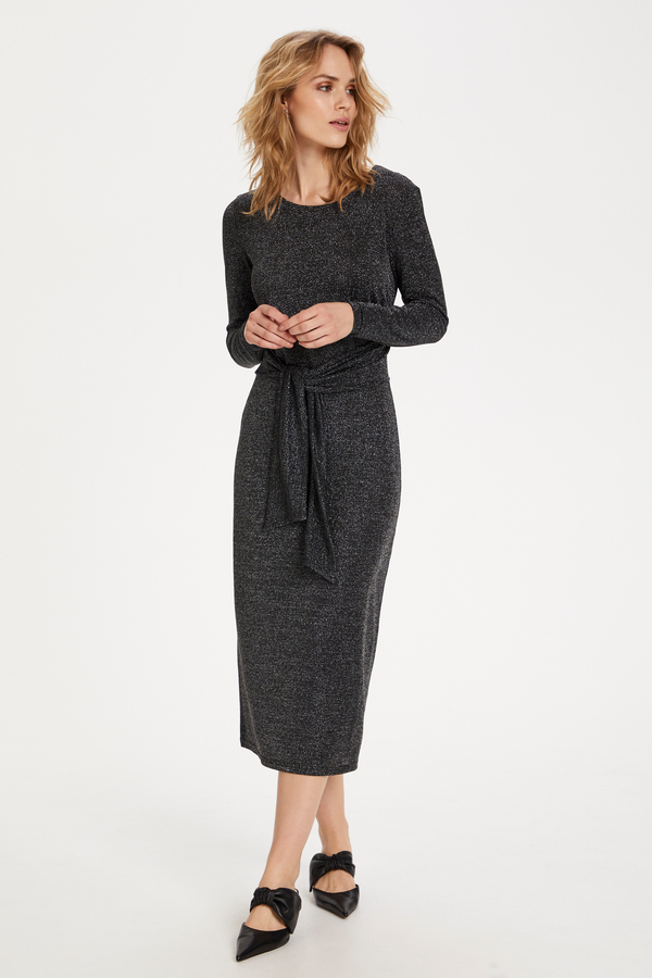 KAjoy Dress Black Silver Lurex KAFFE - 4