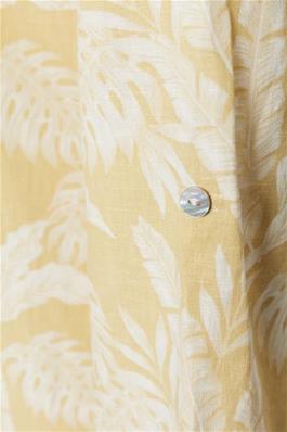 EstaCR Tunic Yellow Leaf Print CREAM - 3