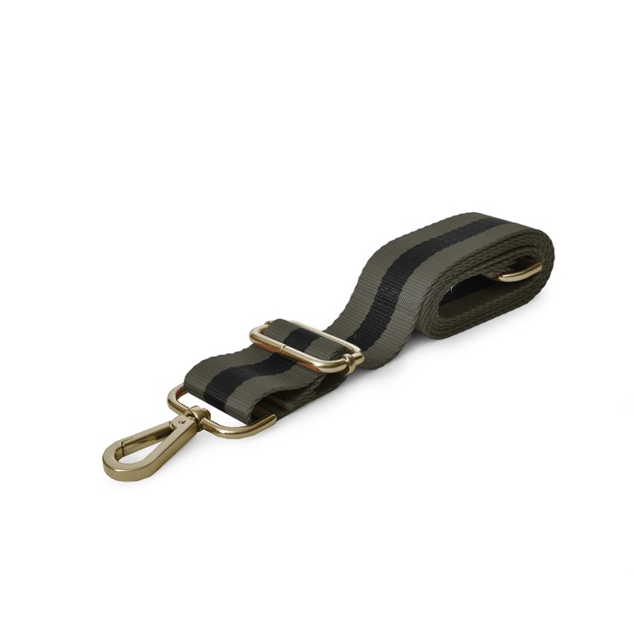 Shoulder Strap Black/ Kaki Green gold Ceannis