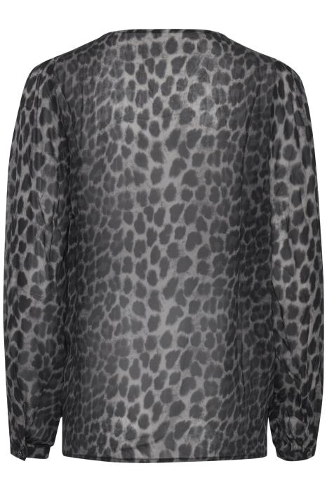 PZNORA Blouse PREMIUM Phantom Print Svart PULZ - 2