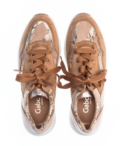 Sneekers Snake/Samt/Perlato, Camel/Sattel GABOR - 2