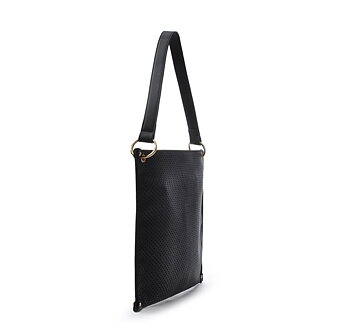 Greenheart flat shoulder bag black
