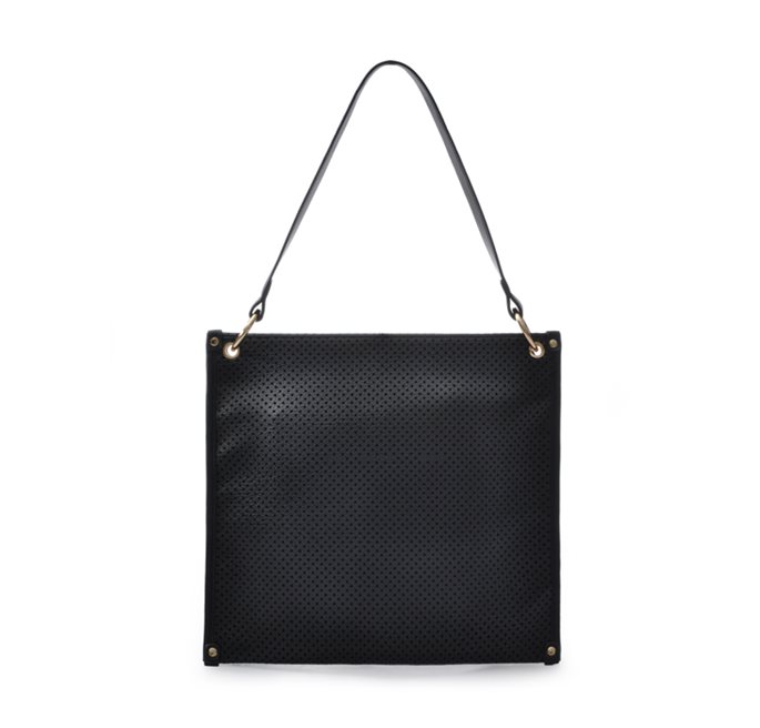Greenheart flat shoulder bag black