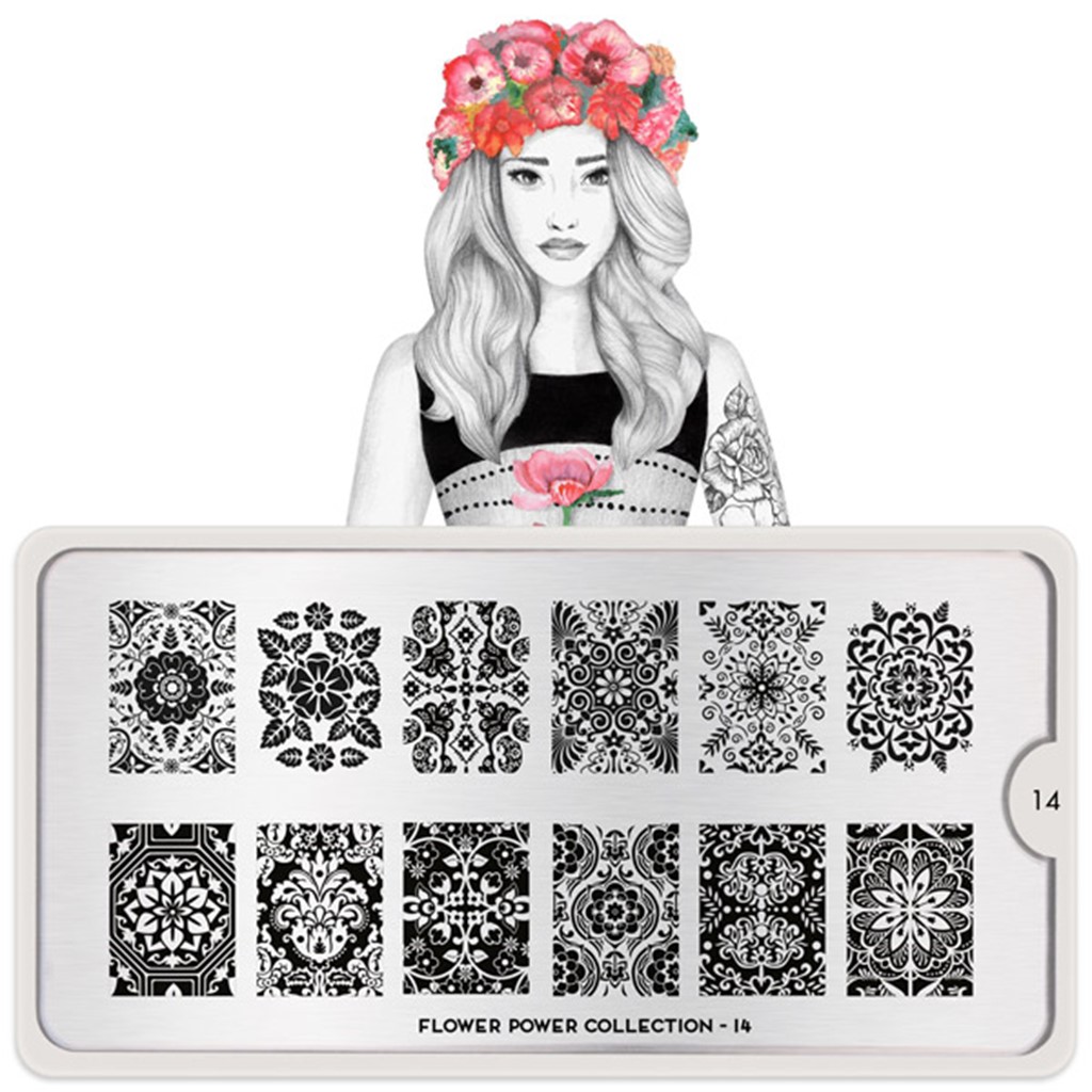 Stamping Plate Flower Power 14, MOYOU