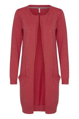PZSARA  Tomato Long Cardigan