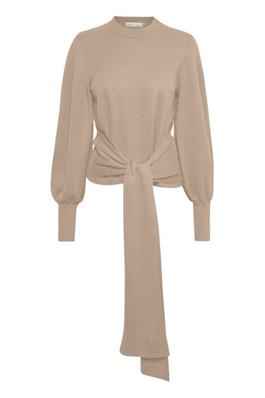 SammyIW Tie Pullover Powder Beige In Wear
