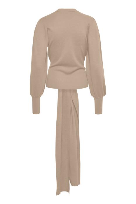 SammyIW Tie Pullover Powder Beige In Wear - 2