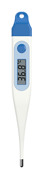 Febertermometer digital veterinär snöre blå Scala SC 312