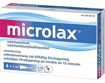 Microlax microlavemang 4 x 5 ml