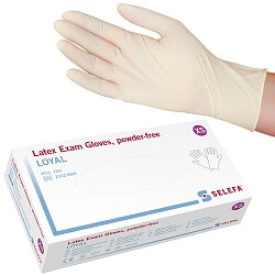 Engångshandske latex XS Selefa Loyal