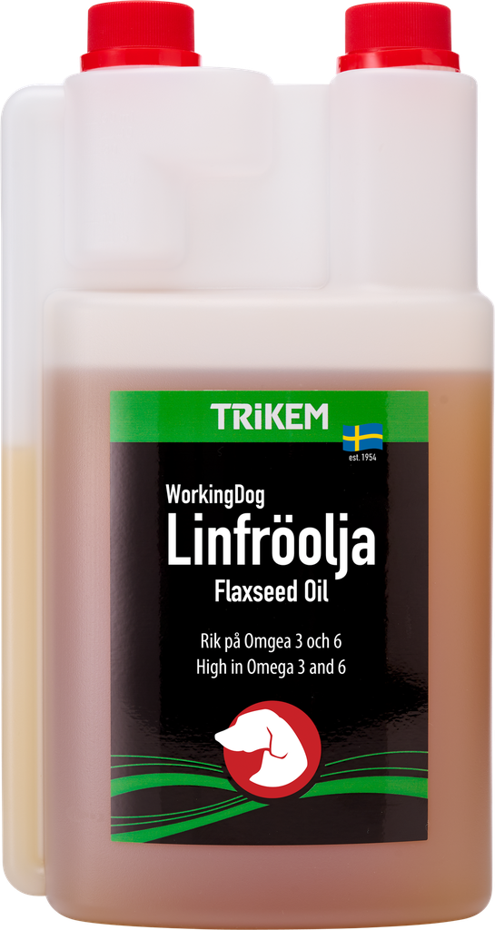 Lijnzaadolie 1000 ml TRIKEM WorkingDog