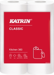 Hushållspapper 1-L 100m 2 st. Katrin Classic 