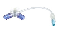 Trevägskran 10cm slang 3x4,1mm 2st injektmembran 100 st. Click Evercare