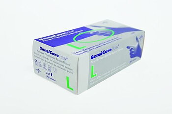 Engångshandske nitril blå L 200 st. SensiCare® Medline