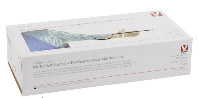 Rectal glove with shoulder pad 50 pcs.