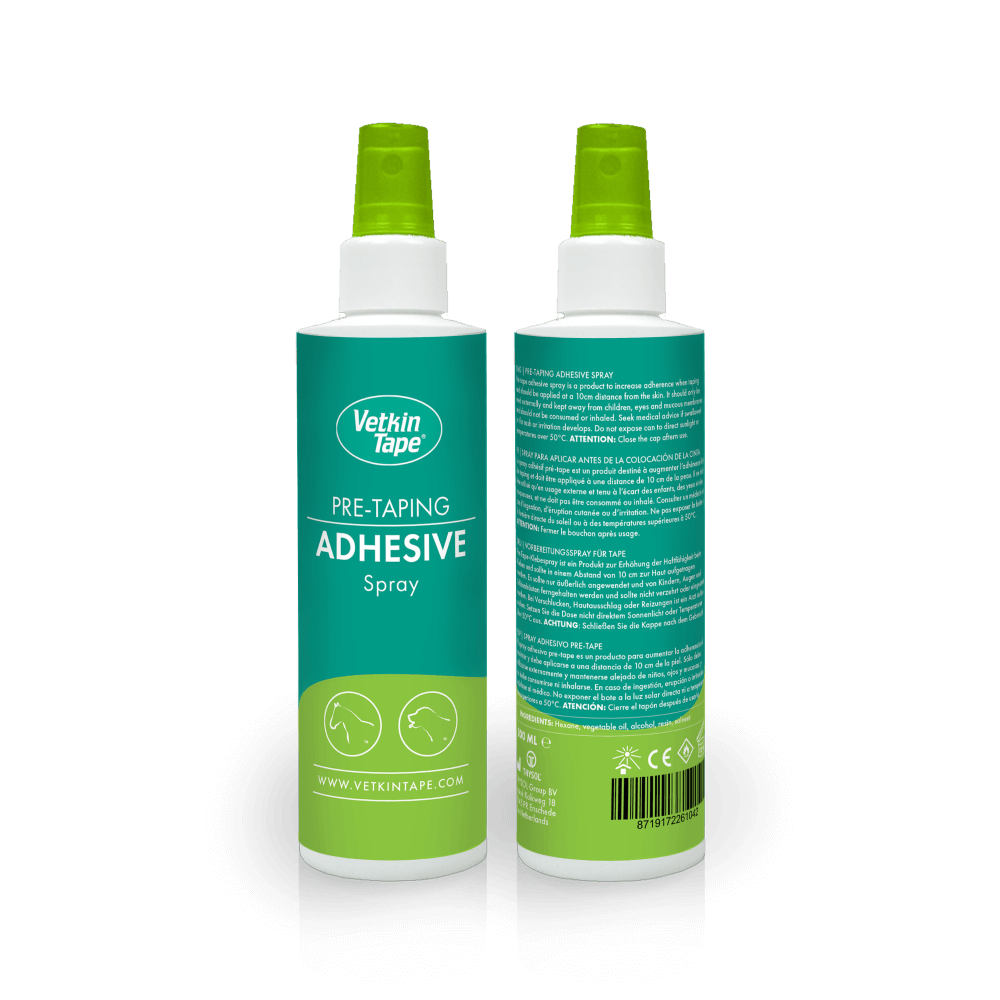 Spray Pre-Taping Zelfklevende bevestiging kinesiotaping 200 ml Vetkin Tape