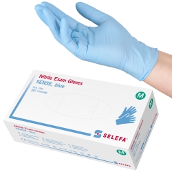 Disposable glove nitrile blue Sense M Selefa 200 pcs.