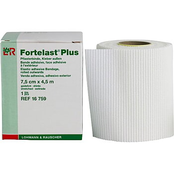 Selbstklebende Binde 5cmx2,6m (4,5m) elast Fortelast Plus weiss