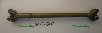 Front propeller shaft for CJ5 and M38A1