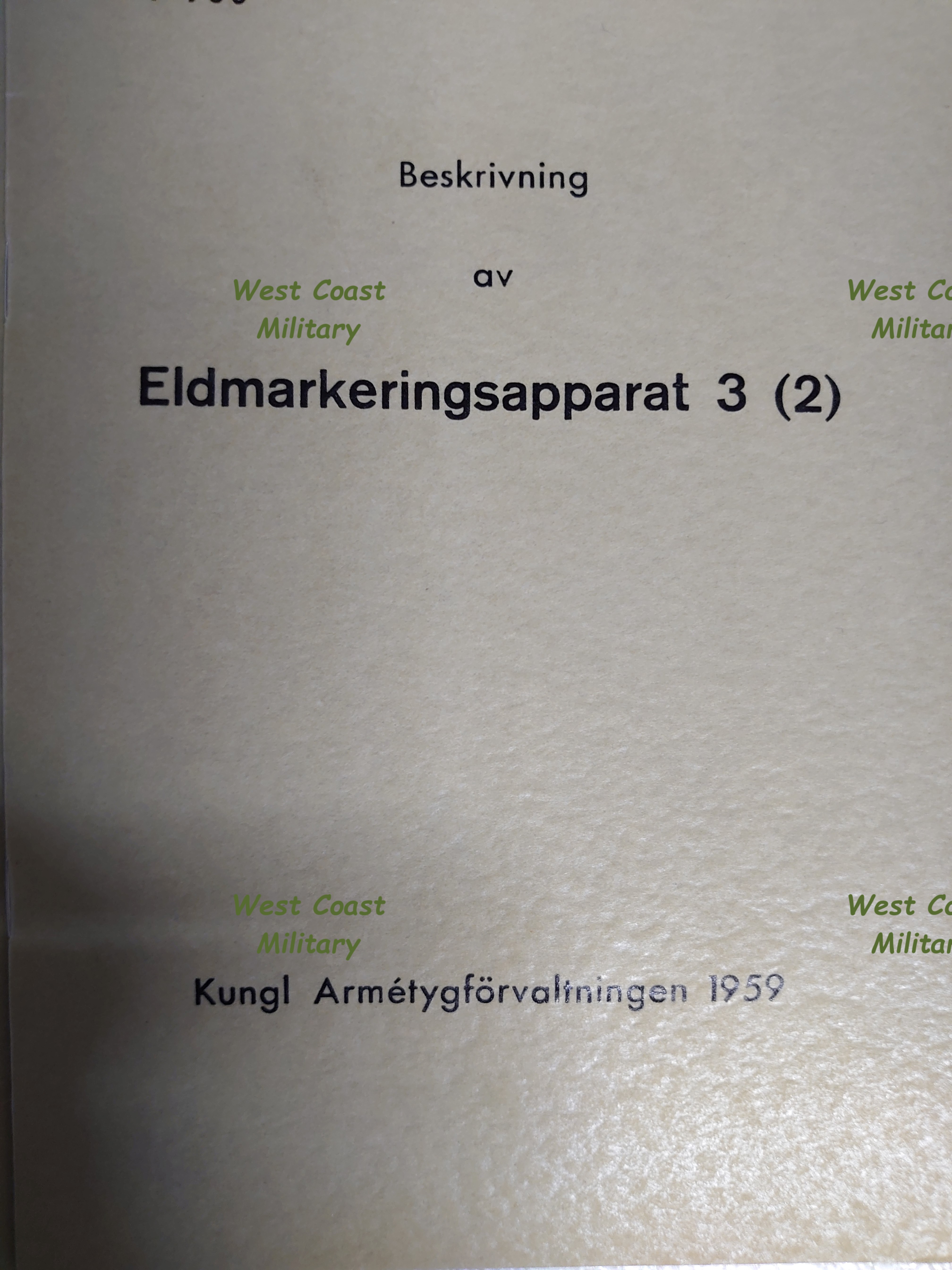 Eldmarkeringsapparat 3