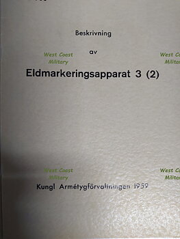 Eldmarkeringsapparat 3