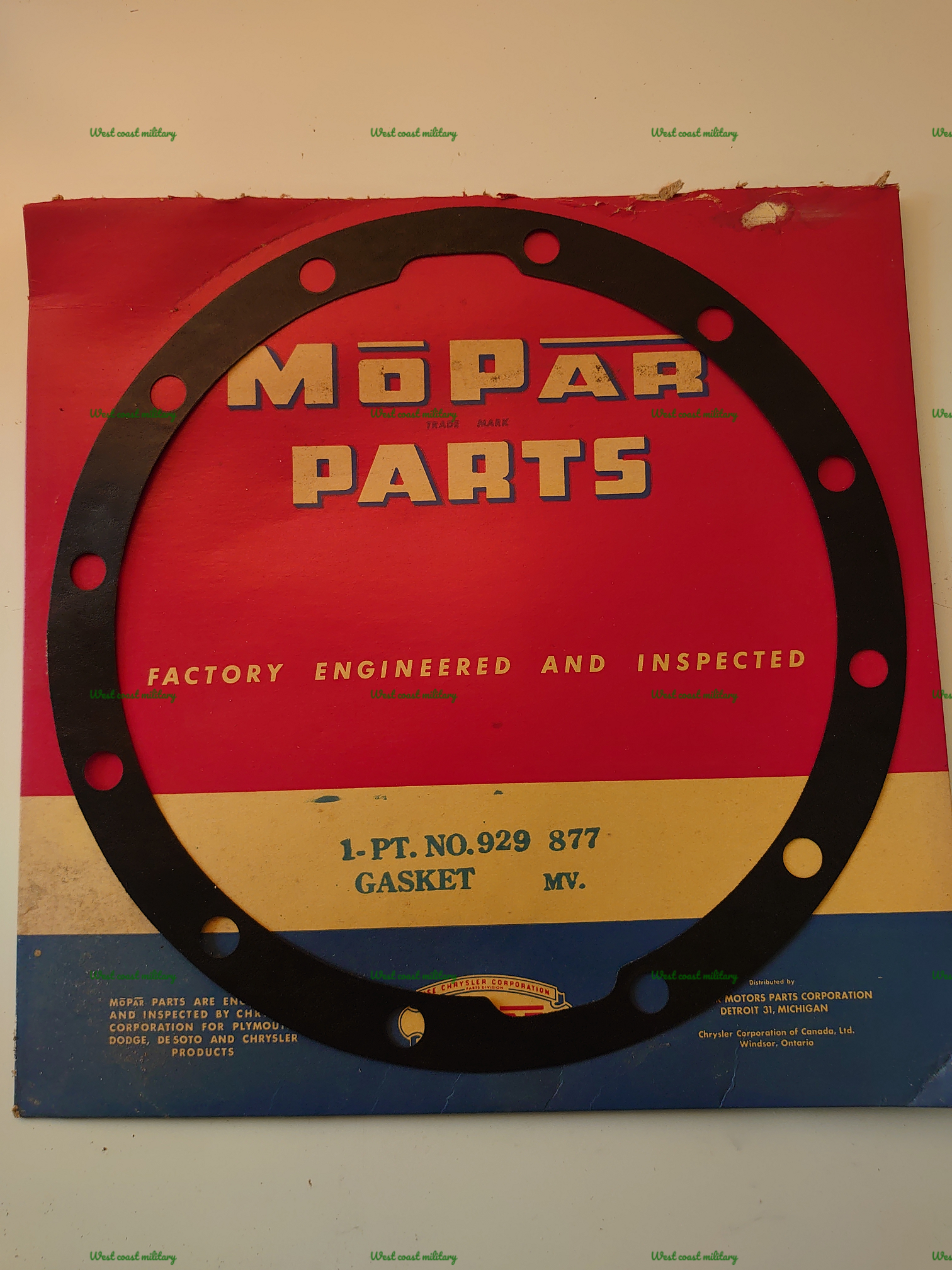 Packning drive pinion carrier late