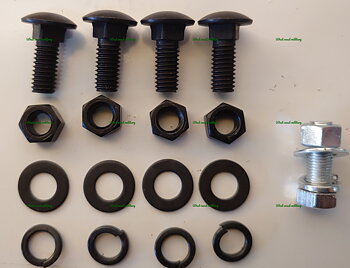 Skid plate bolt set