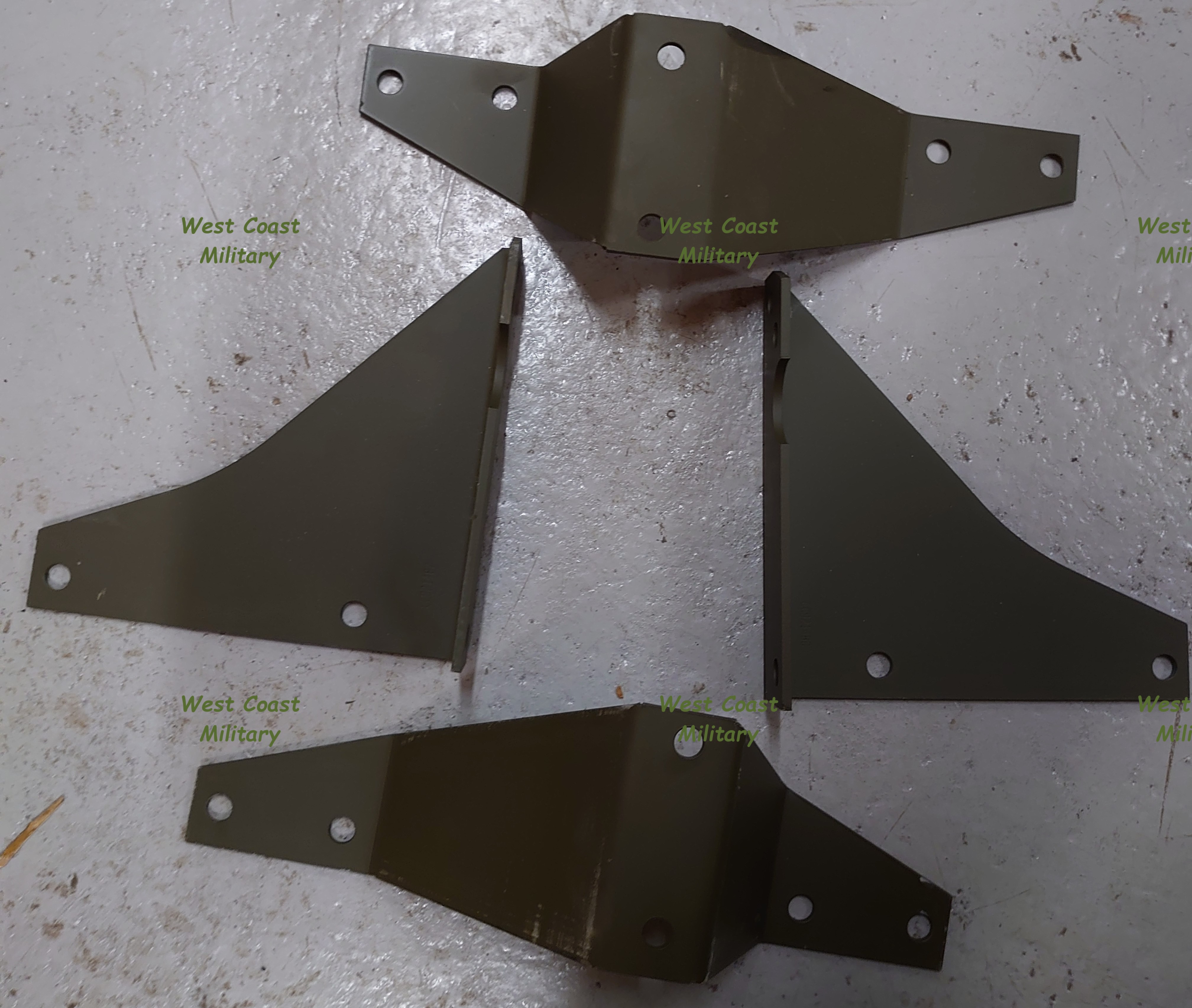 Brackets for Winch bumper West coast military