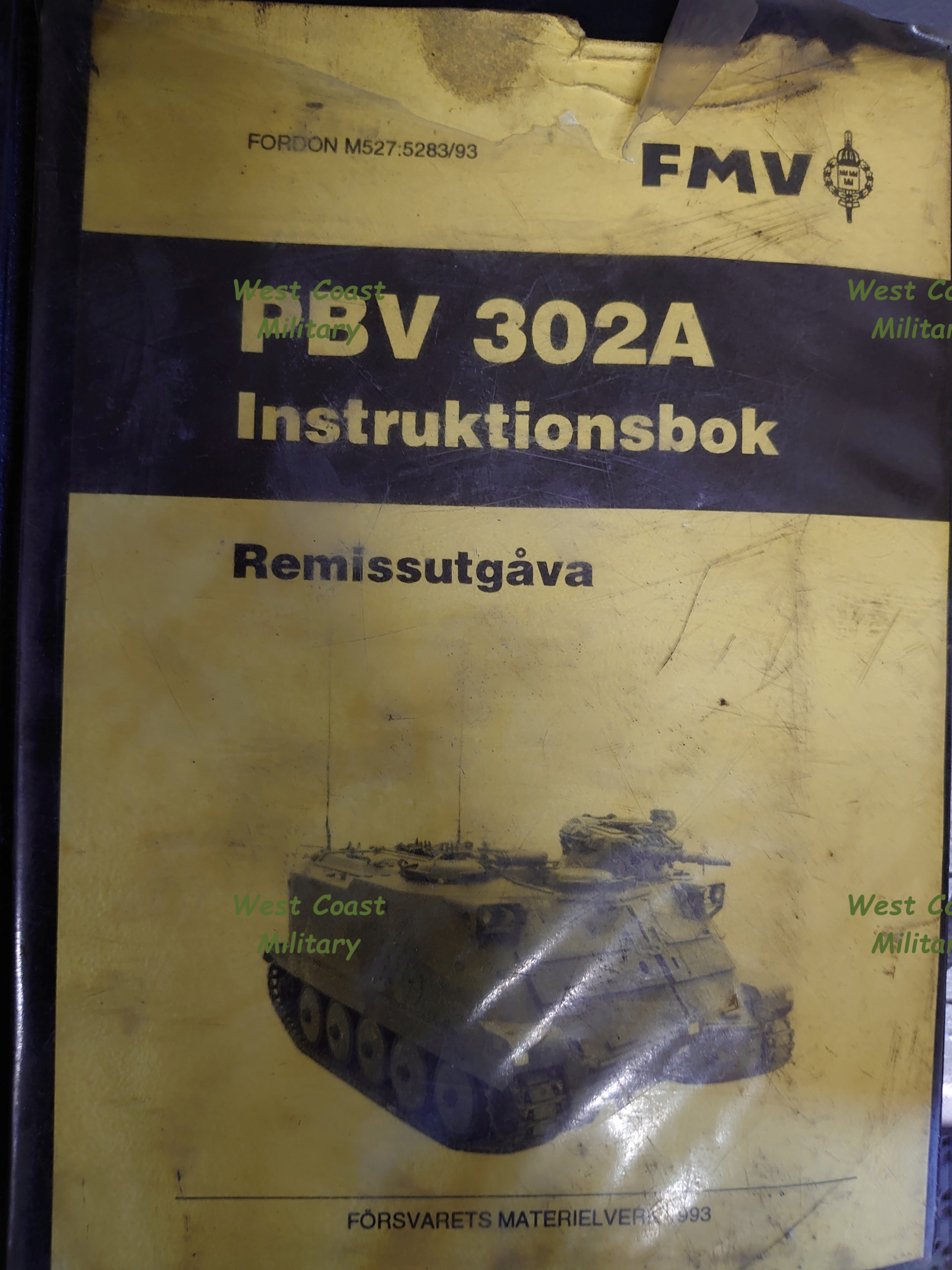 PVB302A Instruktionsbok Pärm