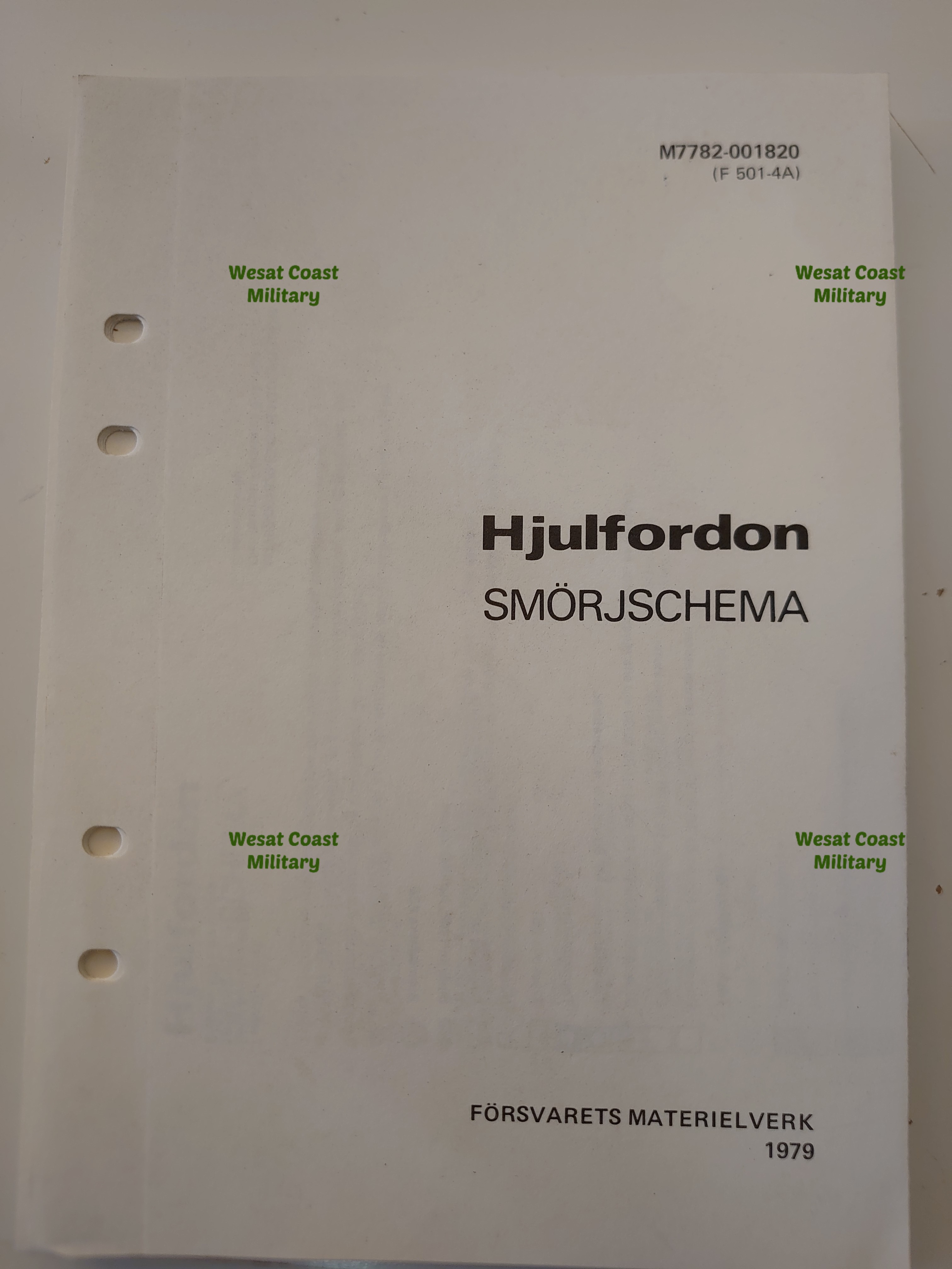Smörjschema hjulfordon