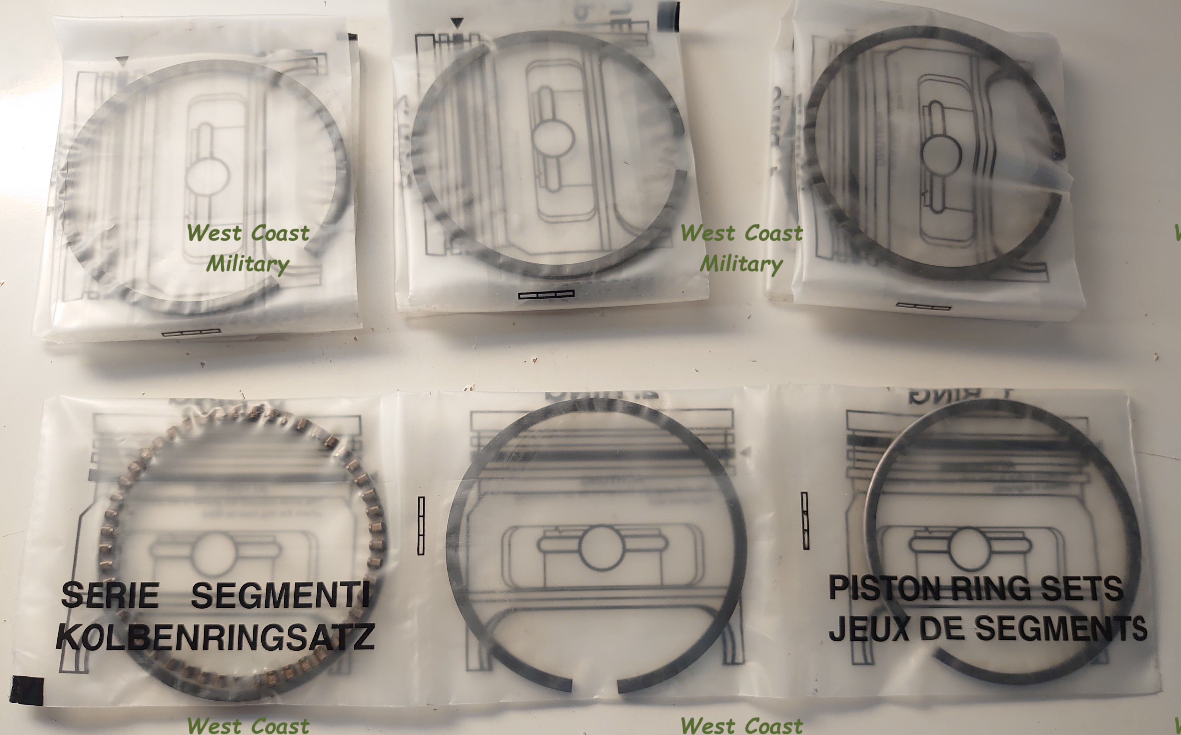 Piston ring set 0,30