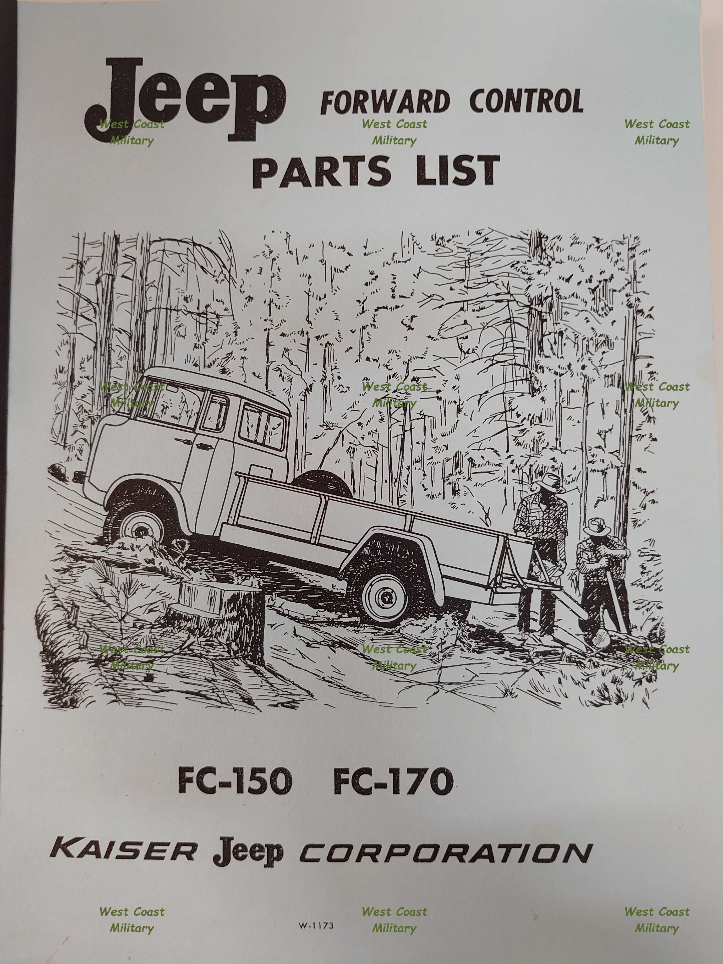 Willys Parts List "Jeep Forward Control FC-150 & FC-170