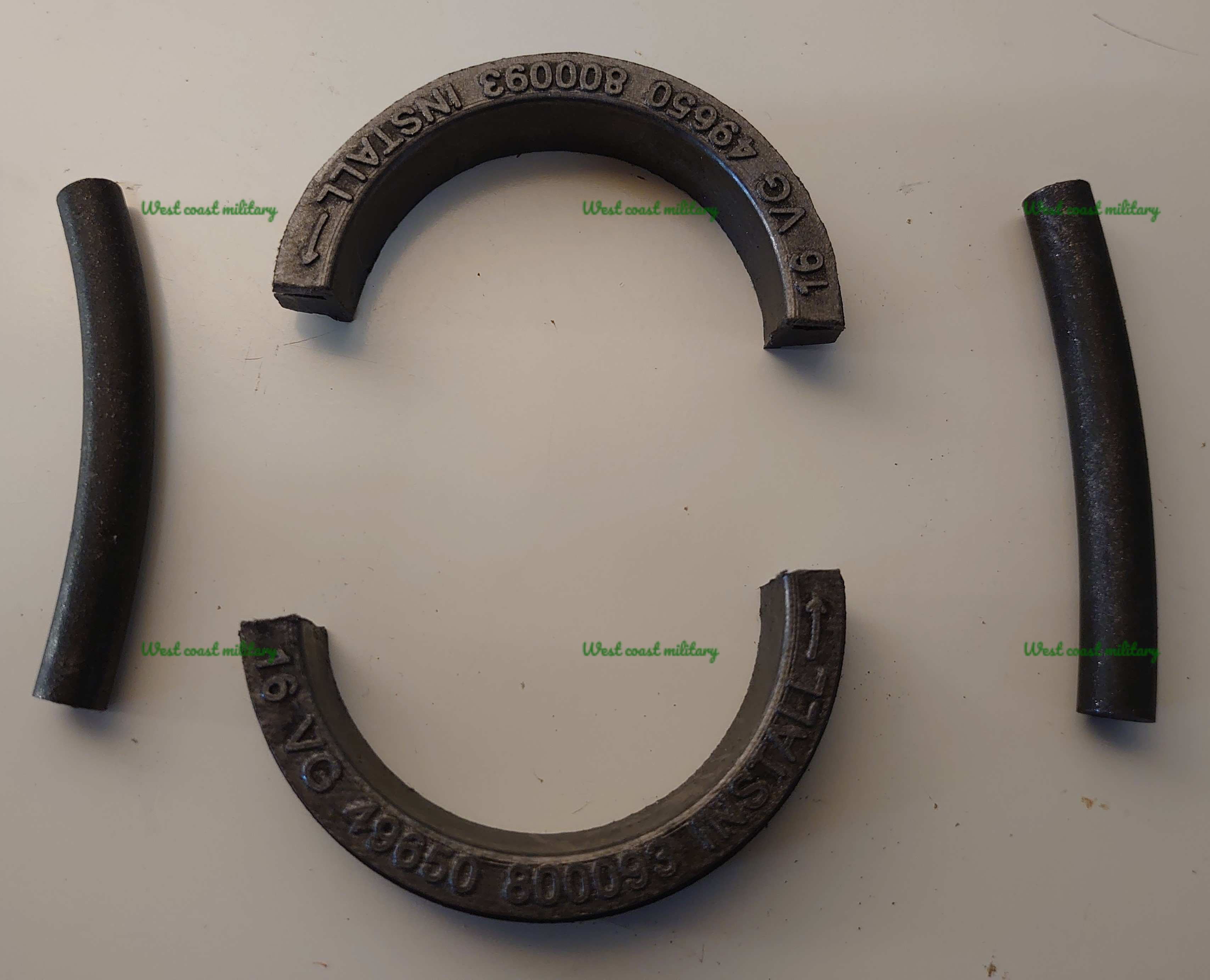 Crankshaft packing set rubber