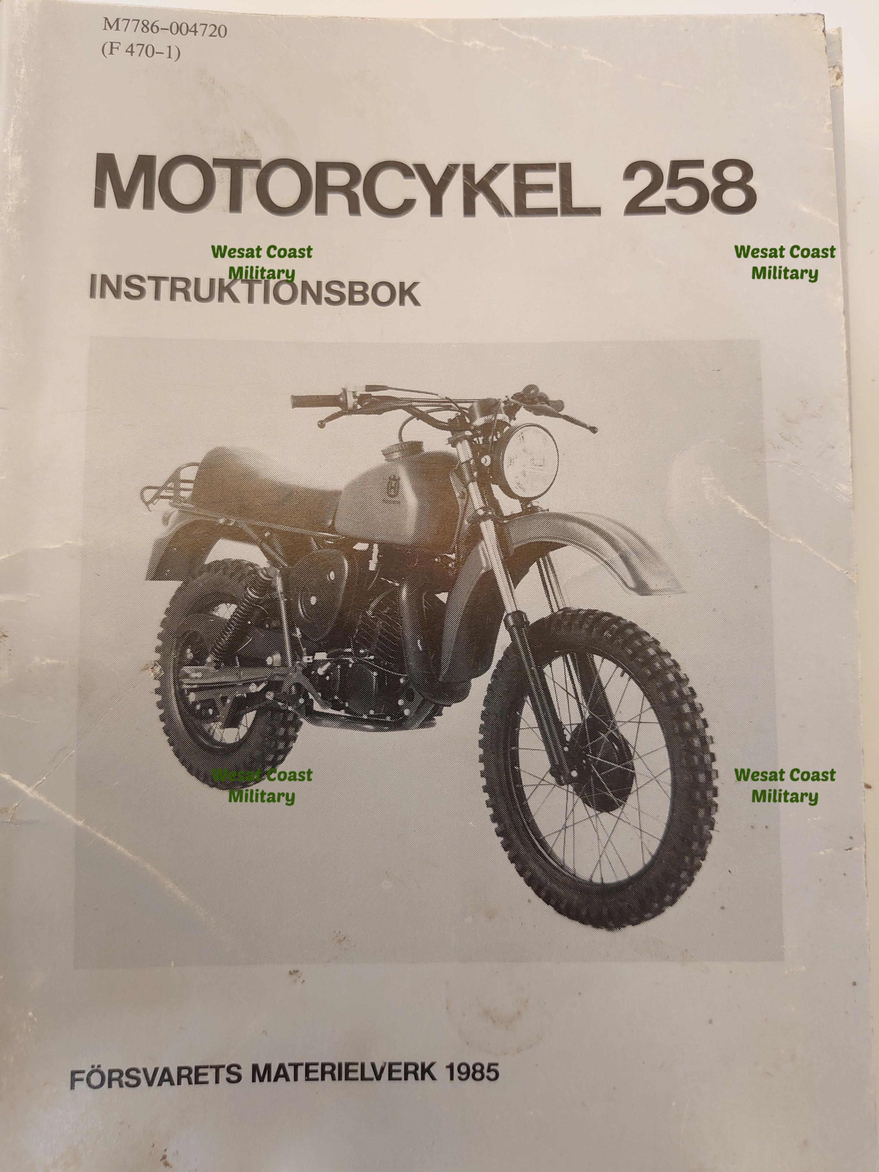 MC 258 Instruktionsbok