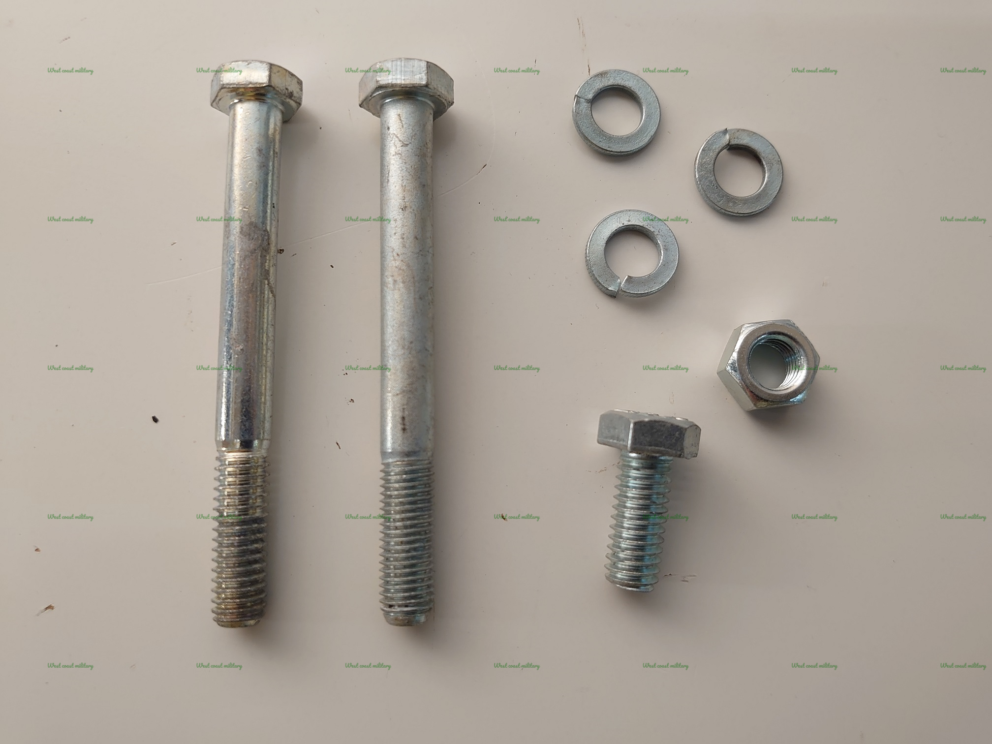 Kit bolts and nut for master cylinder