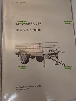 Drivkärra 835 Reservdelskatalog