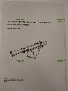 GRG m/48 Reservdelskatalog