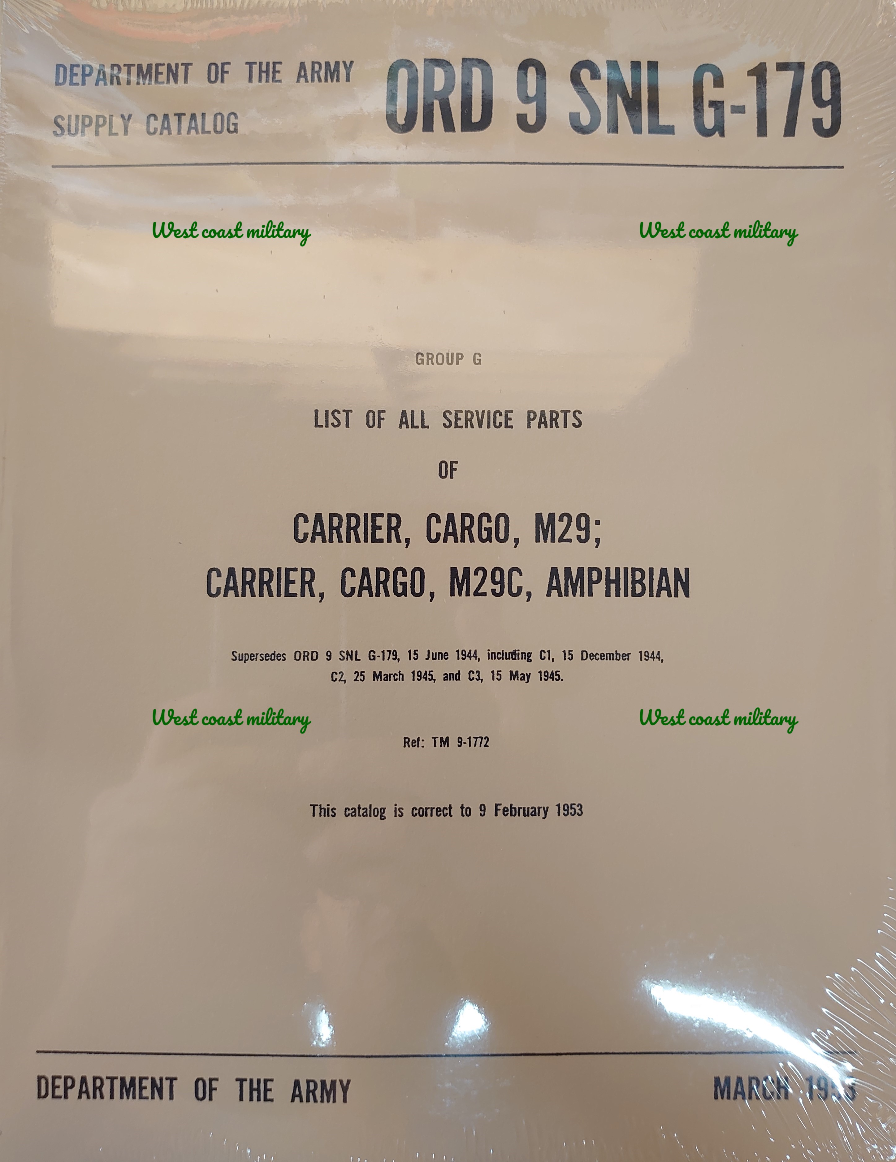 Weasel Parts Manual (Studebaker M29 & M29C)