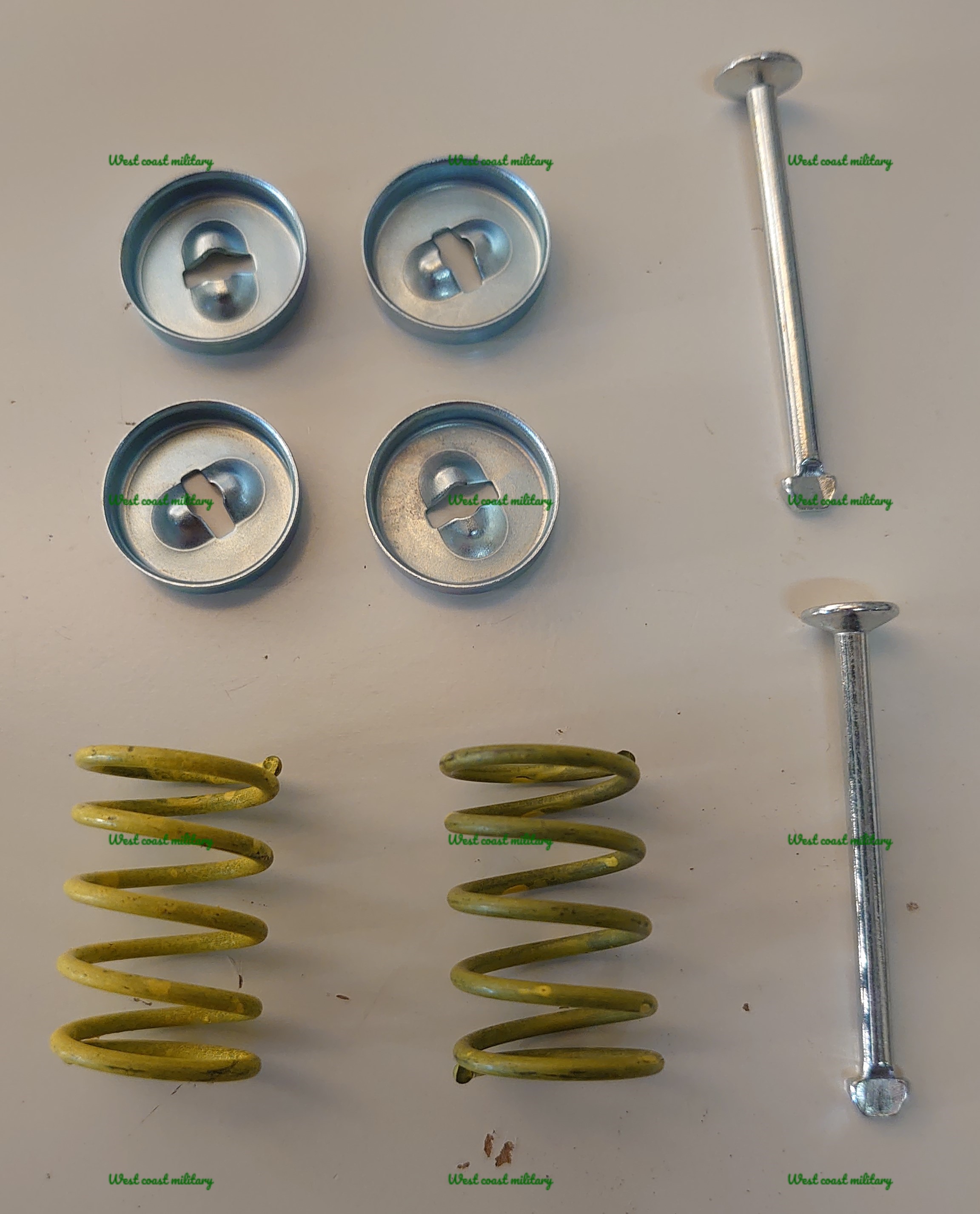 Kit brake shoe hold down