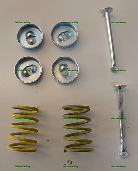 Kit brake shoe hold down