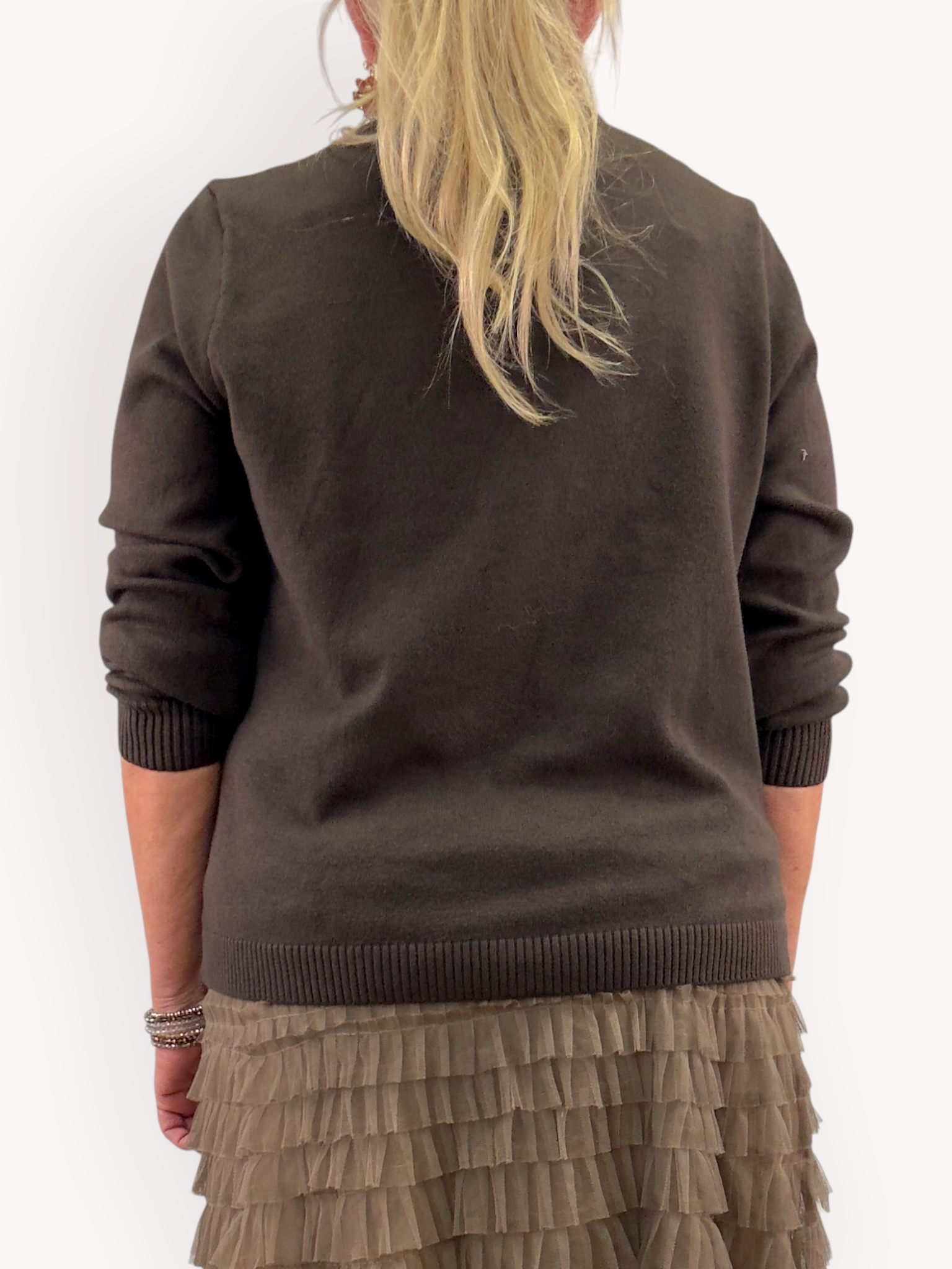 Cardigan with statement buttons - 3