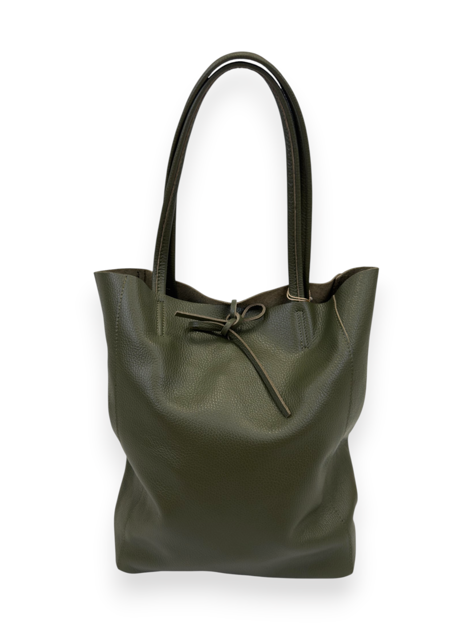 Shoulder bag with tie strap
