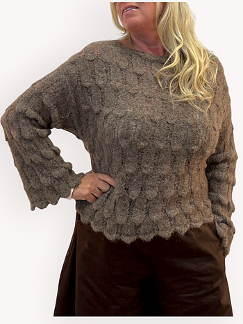 Knitted sweater with pattern