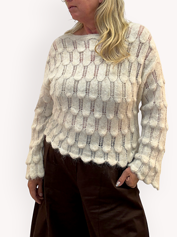 Knitted sweater with pattern