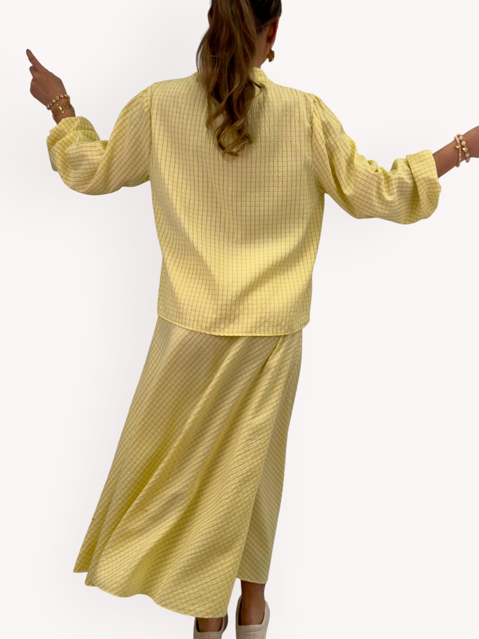 Jacquardvävd blus - 2