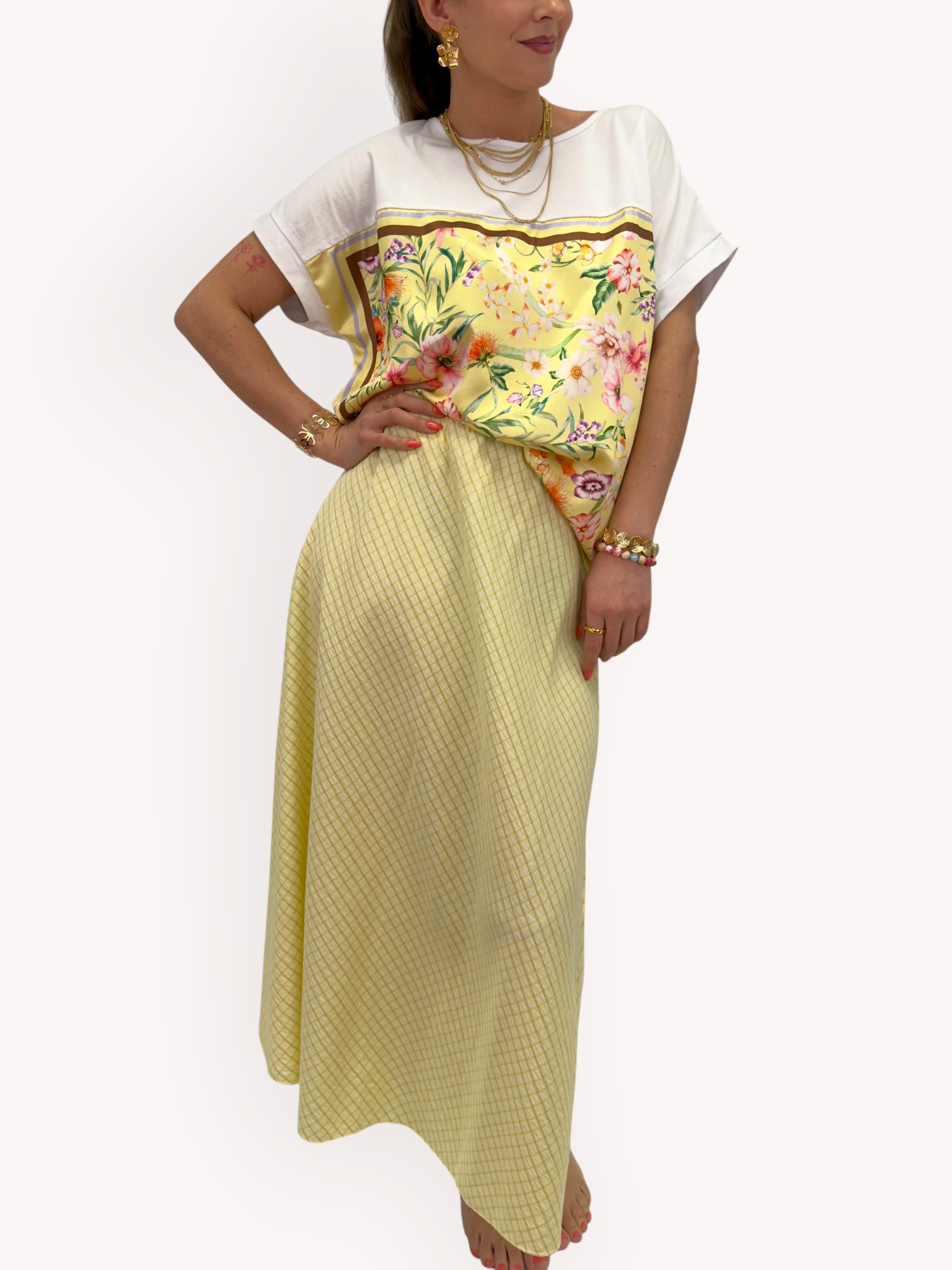 Jacquard woven maxi skirt - 3