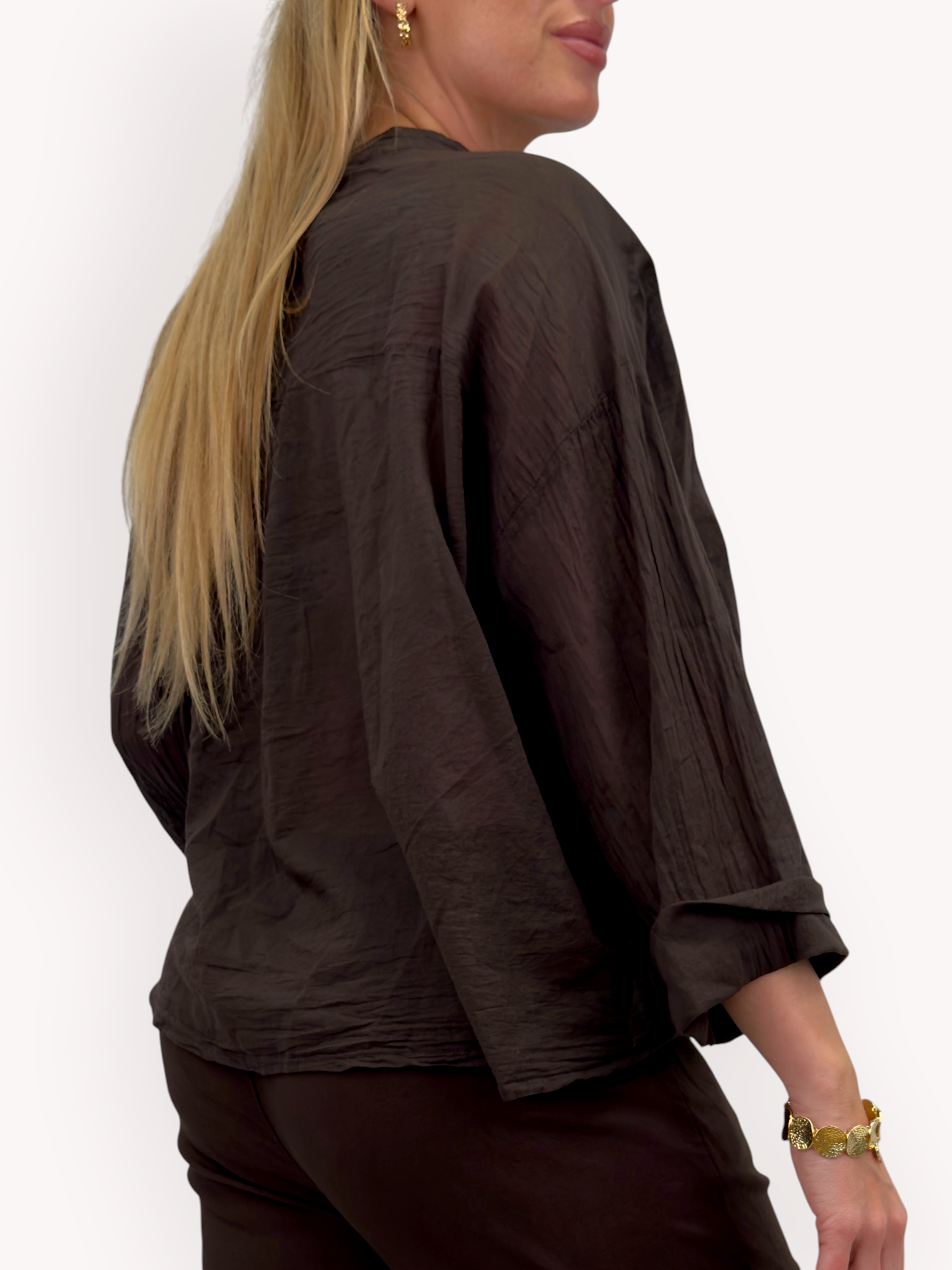 Blus med omlottkant - 2