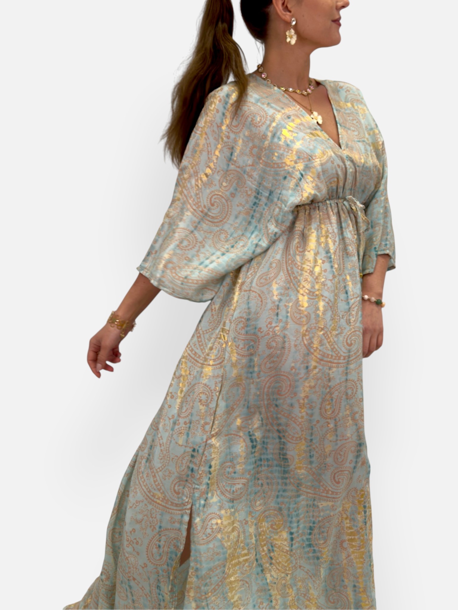 Silk maxi dress - 3