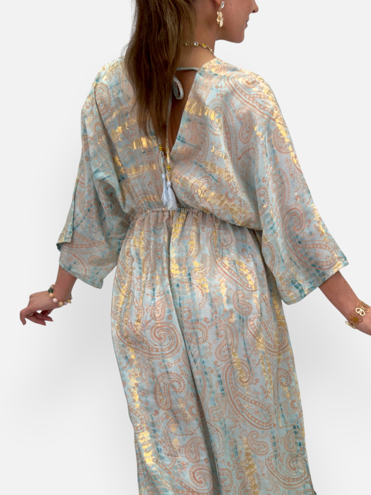 Silk maxi dress - 4