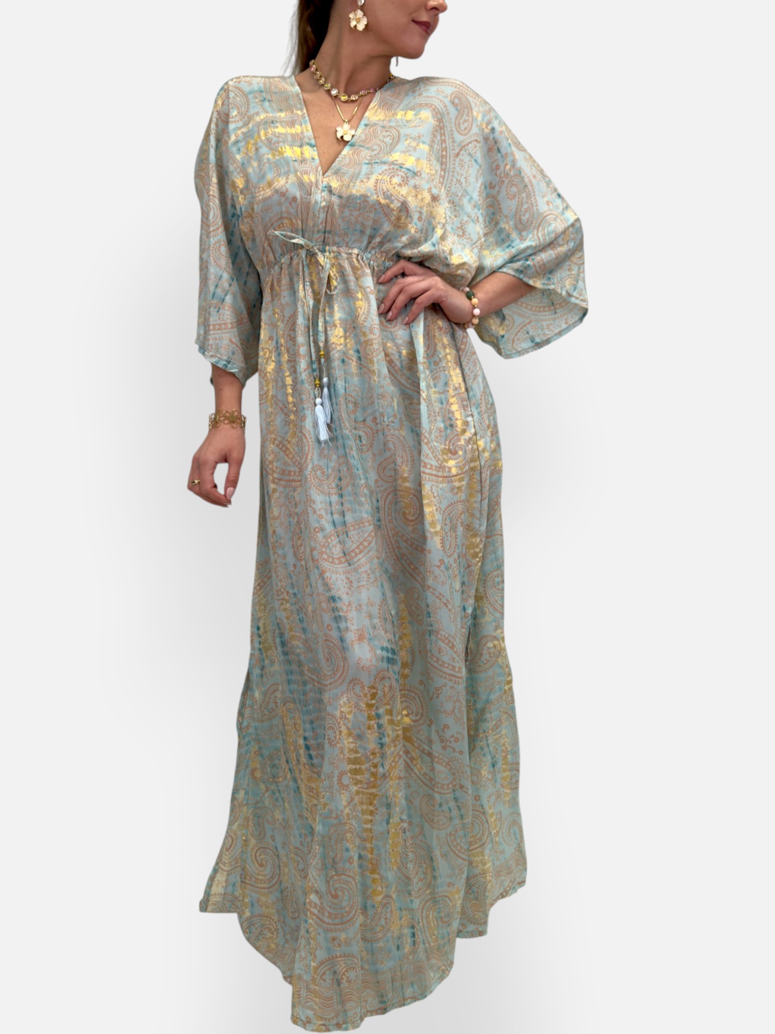 Silk maxi dress - 2